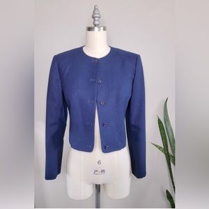 Vintage Pendleton 100% Virgin Wool Crop Coat Women's Dress Jacket Size 2
